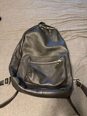 american eagle leather backpack Backpack, multiple pockets and zipper by OAK & ELK TAN equally rugged and refined American Eagle Outfitters Genuine Leather